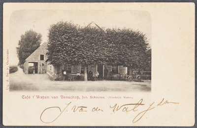 130001 Gezicht op de herberg 'Het Wapen van Benschop' (Noordzijdseweg 478) te Polsbroekerdam.